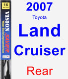 Rear Wiper Blade for 2007 Toyota Land Cruiser - Vision Saver