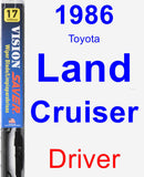 Driver Wiper Blade for 1986 Toyota Land Cruiser - Vision Saver