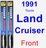 Front Wiper Blade Pack for 1991 Toyota Land Cruiser - Vision Saver