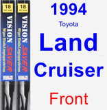 Front Wiper Blade Pack for 1994 Toyota Land Cruiser - Vision Saver