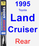 Rear Wiper Blade for 1995 Toyota Land Cruiser - Vision Saver