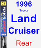 Rear Wiper Blade for 1996 Toyota Land Cruiser - Vision Saver