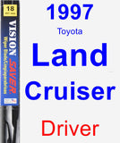 Driver Wiper Blade for 1997 Toyota Land Cruiser - Vision Saver