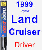 Driver Wiper Blade for 1999 Toyota Land Cruiser - Vision Saver