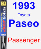 Passenger Wiper Blade for 1993 Toyota Paseo - Vision Saver