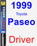 Driver Wiper Blade for 1999 Toyota Paseo - Vision Saver