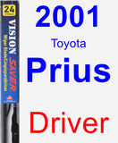 Driver Wiper Blade for 2001 Toyota Prius - Vision Saver