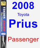 Passenger Wiper Blade for 2008 Toyota Prius - Vision Saver