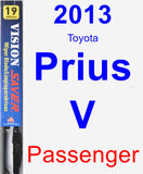 Passenger Wiper Blade for 2013 Toyota Prius V - Vision Saver