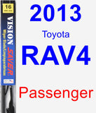 Passenger Wiper Blade for 2013 Toyota RAV4 - Vision Saver