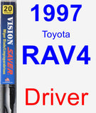 Driver Wiper Blade for 1997 Toyota RAV4 - Vision Saver