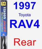 Rear Wiper Blade for 1997 Toyota RAV4 - Vision Saver