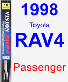 Passenger Wiper Blade for 1998 Toyota RAV4 - Vision Saver