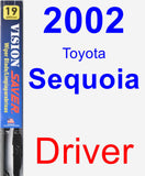 Driver Wiper Blade for 2002 Toyota Sequoia - Vision Saver