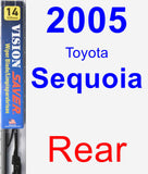 Rear Wiper Blade for 2005 Toyota Sequoia - Vision Saver