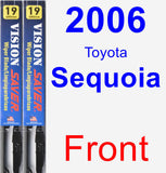 Front Wiper Blade Pack for 2006 Toyota Sequoia - Vision Saver