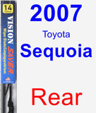 Rear Wiper Blade for 2007 Toyota Sequoia - Vision Saver