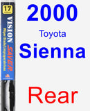 Rear Wiper Blade for 2000 Toyota Sienna - Vision Saver