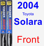 Front Wiper Blade Pack for 2004 Toyota Solara - Vision Saver