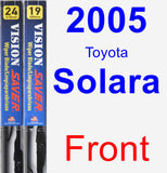 Front Wiper Blade Pack for 2005 Toyota Solara - Vision Saver