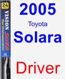 Driver Wiper Blade for 2005 Toyota Solara - Vision Saver