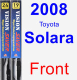 Front Wiper Blade Pack for 2008 Toyota Solara - Vision Saver