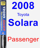 Passenger Wiper Blade for 2008 Toyota Solara - Vision Saver