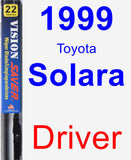 Driver Wiper Blade for 1999 Toyota Solara - Vision Saver