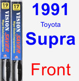 Front Wiper Blade Pack for 1991 Toyota Supra - Vision Saver