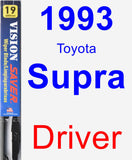 Driver Wiper Blade for 1993 Toyota Supra - Vision Saver