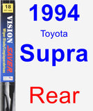 Rear Wiper Blade for 1994 Toyota Supra - Vision Saver