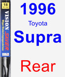 Rear Wiper Blade for 1996 Toyota Supra - Vision Saver