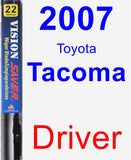 Driver Wiper Blade for 2007 Toyota Tacoma - Vision Saver