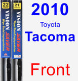 Front Wiper Blade Pack for 2010 Toyota Tacoma - Vision Saver