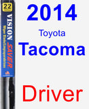 Driver Wiper Blade for 2014 Toyota Tacoma - Vision Saver