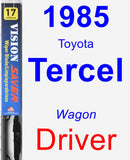 Driver Wiper Blade for 1985 Toyota Tercel - Vision Saver