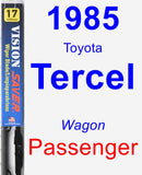 Passenger Wiper Blade for 1985 Toyota Tercel - Vision Saver