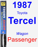 Passenger Wiper Blade for 1987 Toyota Tercel - Vision Saver