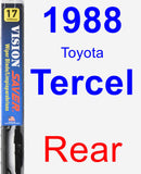 Rear Wiper Blade for 1988 Toyota Tercel - Vision Saver