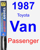 Passenger Wiper Blade for 1987 Toyota Van - Vision Saver