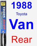 Rear Wiper Blade for 1988 Toyota Van - Vision Saver