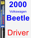 Driver Wiper Blade for 2000 Volkswagen Beetle - Vision Saver