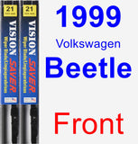 Front Wiper Blade Pack for 1999 Volkswagen Beetle - Vision Saver