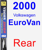 Rear Wiper Blade for 2000 Volkswagen EuroVan - Vision Saver