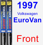 Front Wiper Blade Pack for 1997 Volkswagen EuroVan - Vision Saver