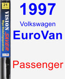 Passenger Wiper Blade for 1997 Volkswagen EuroVan - Vision Saver