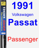 Passenger Wiper Blade for 1991 Volkswagen Passat - Vision Saver