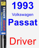 Driver Wiper Blade for 1993 Volkswagen Passat - Vision Saver