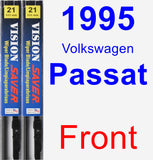 Front Wiper Blade Pack for 1995 Volkswagen Passat - Vision Saver