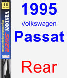 Rear Wiper Blade for 1995 Volkswagen Passat - Vision Saver